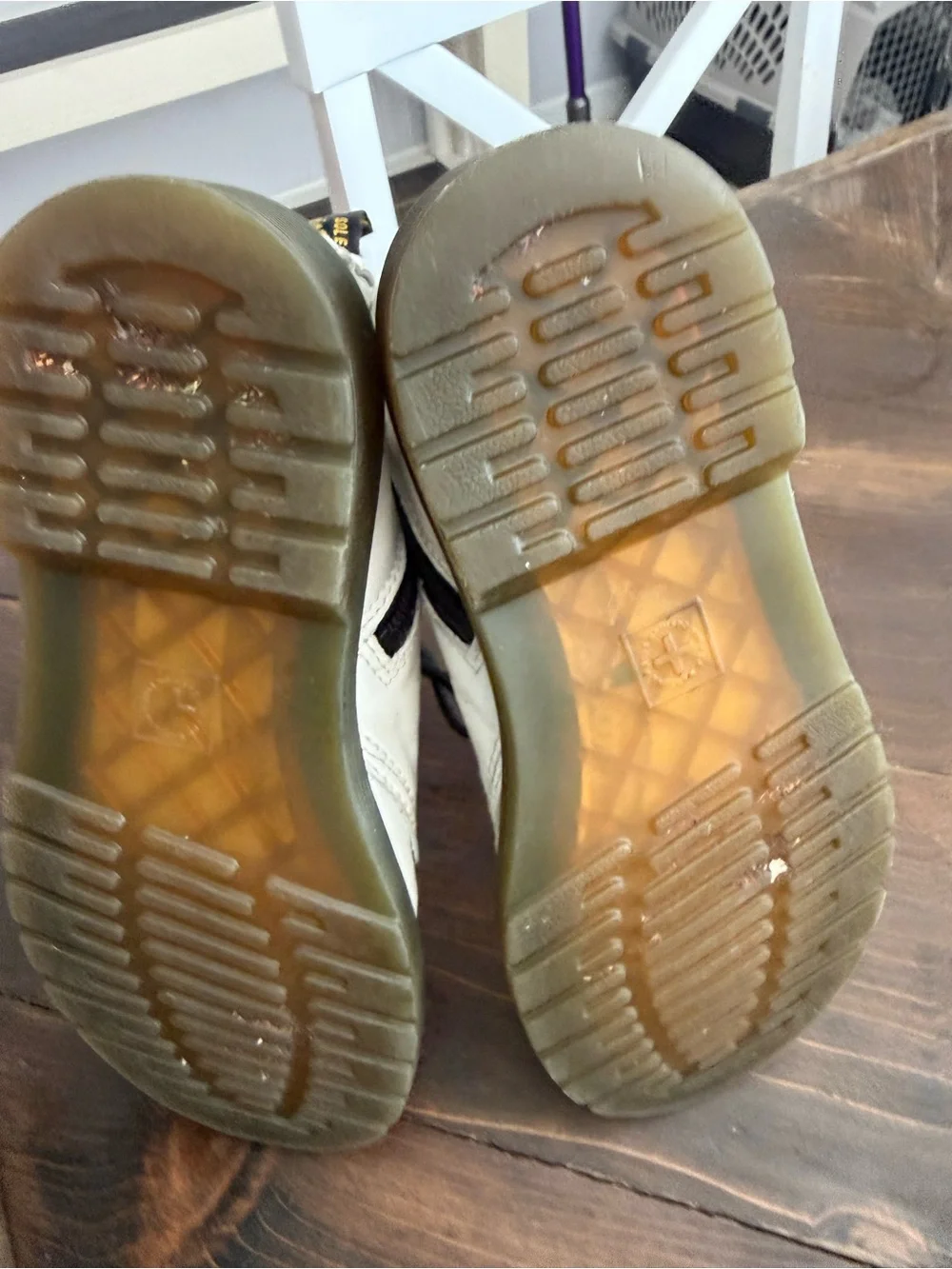 Doc Martens White Kids Boots Size 2